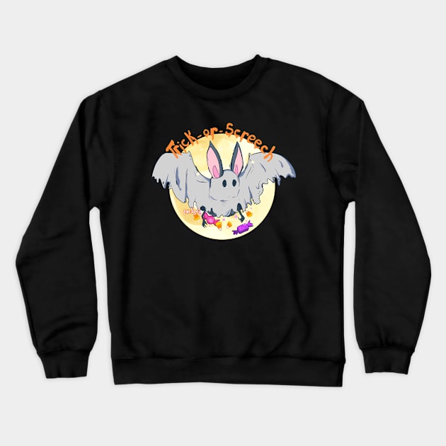 Trick-or-Screech Crewneck Sweatshirt by paintdust